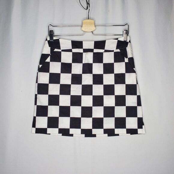 Loudmouth Skort 4 Retro Monochrome Black White - Picture 1 of 9